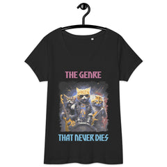 The genre That Never Dies Women’s fitted v-neck t-shirt - Beyond T-shirts