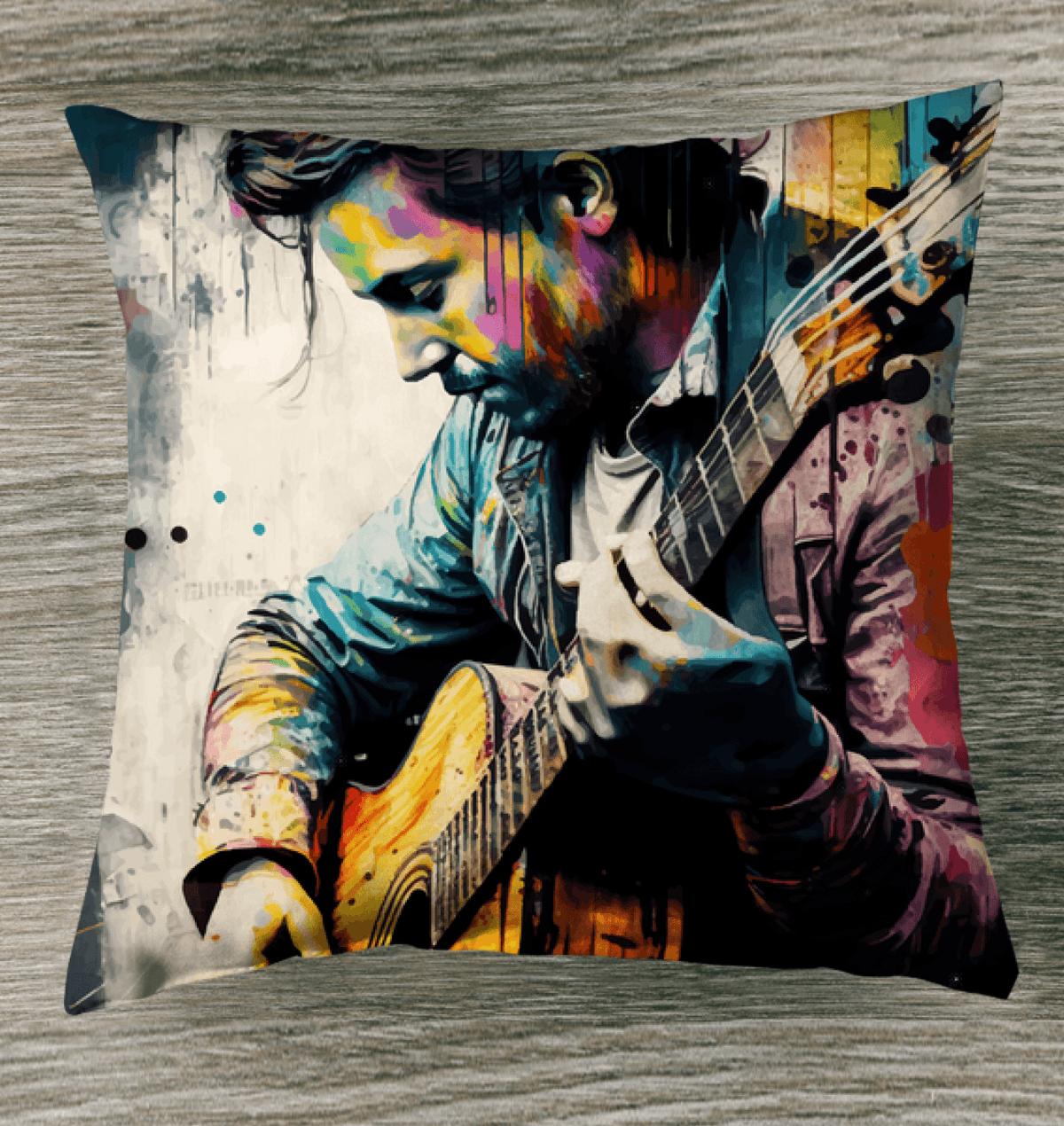 The Guitar Speaks My Soul Indoor Pillow - Beyond T-shirts