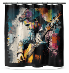 The Guitar Speaks My Soul Shower Curtain - Beyond T-shirts