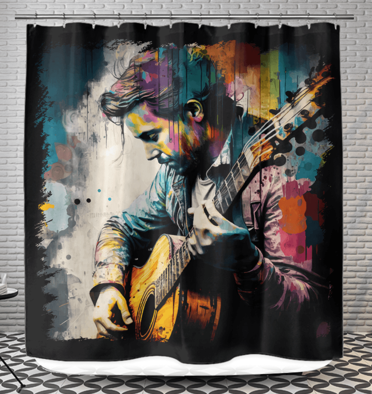 The Guitar Speaks My Soul Shower Curtain - Beyond T-shirts