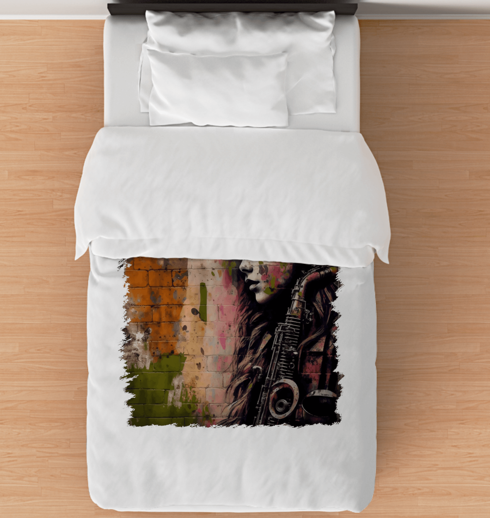 The Saxophone Empowers Her Comforter - Twin - Beyond T-shirts