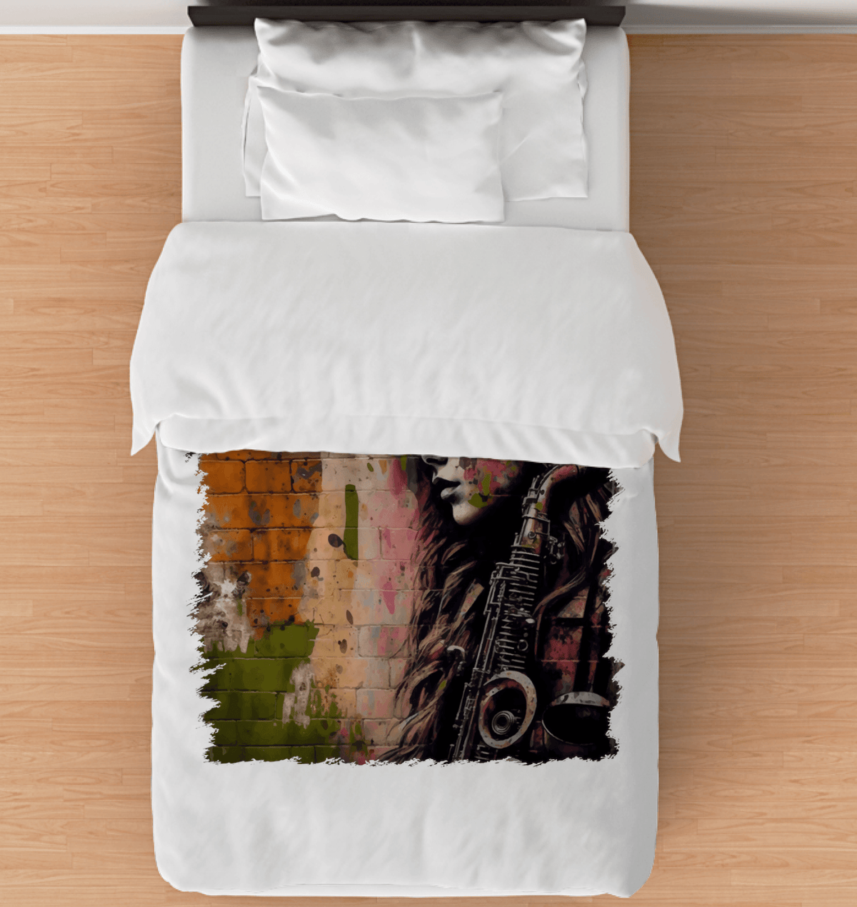 The Saxophone Empowers Her Duvet Cover - Beyond T-shirts