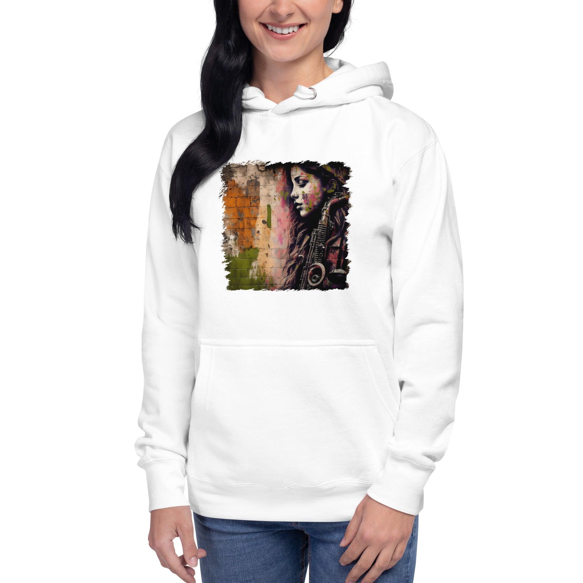 The Saxophone Empowers Her Unisex Hoodie - Beyond T-shirts