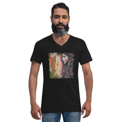 The Saxophone Empowers Her Unisex Short Sleeve V-Neck T-Shirt - Beyond T-shirts