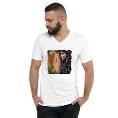 The Saxophone Empowers Her Unisex Short Sleeve V-Neck T-Shirt - Beyond T-shirts