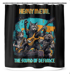 The Sound Of Defiance Shower Curtain - Beyond T-shirts