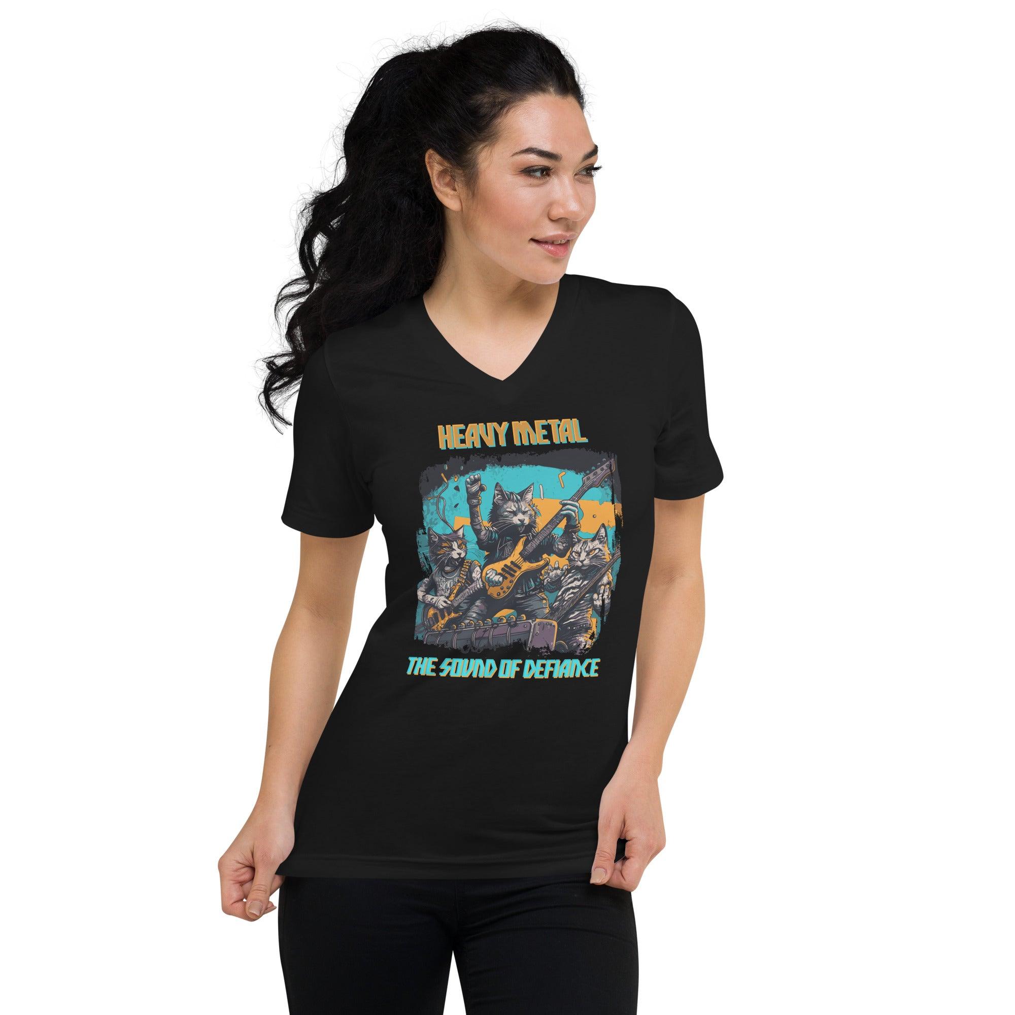 The Sound Of Defiance Unisex Short Sleeve V-Neck T-Shirt - Beyond T-shirts