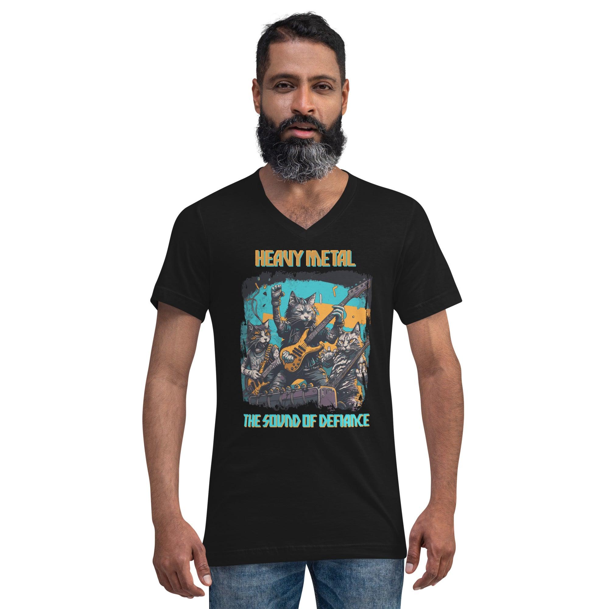 The Sound Of Defiance Unisex Short Sleeve V-Neck T-Shirt - Beyond T-shirts