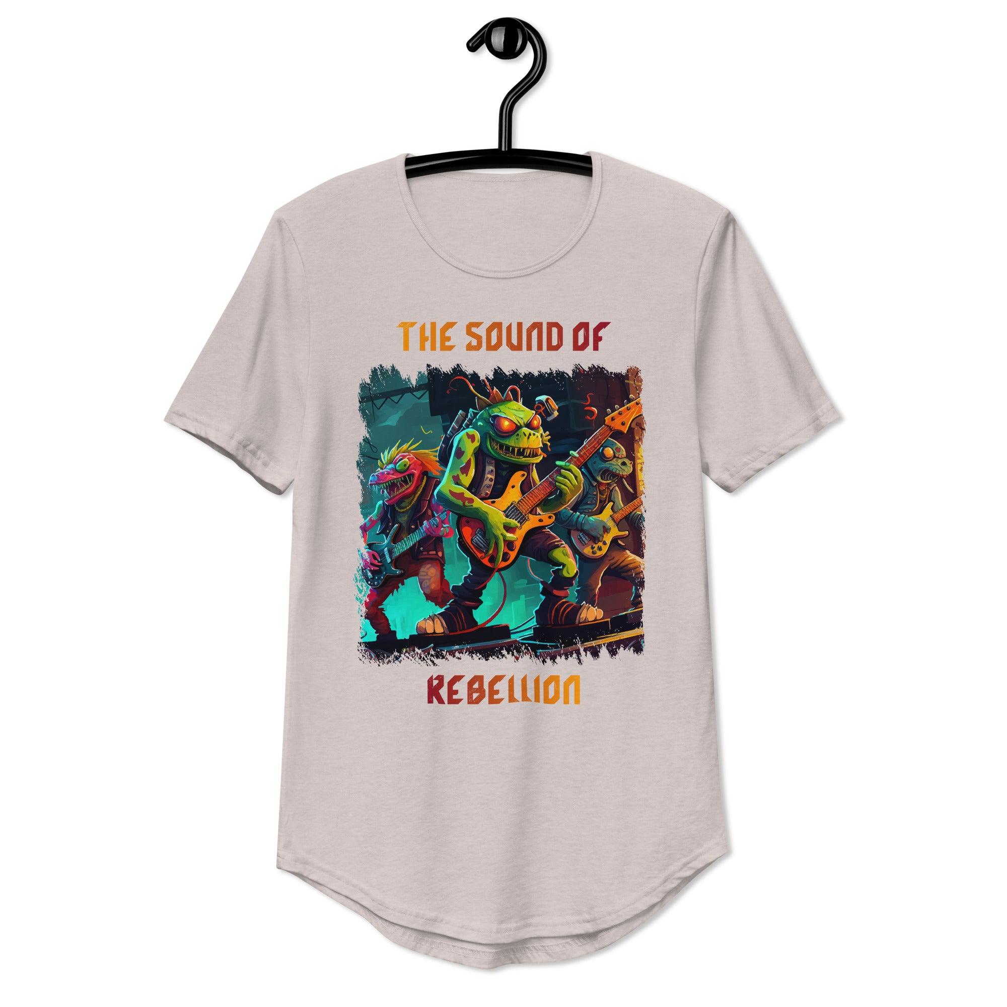 The Sound Of Rebellion Men's Curved Hem T-Shirt - Beyond T-shirts