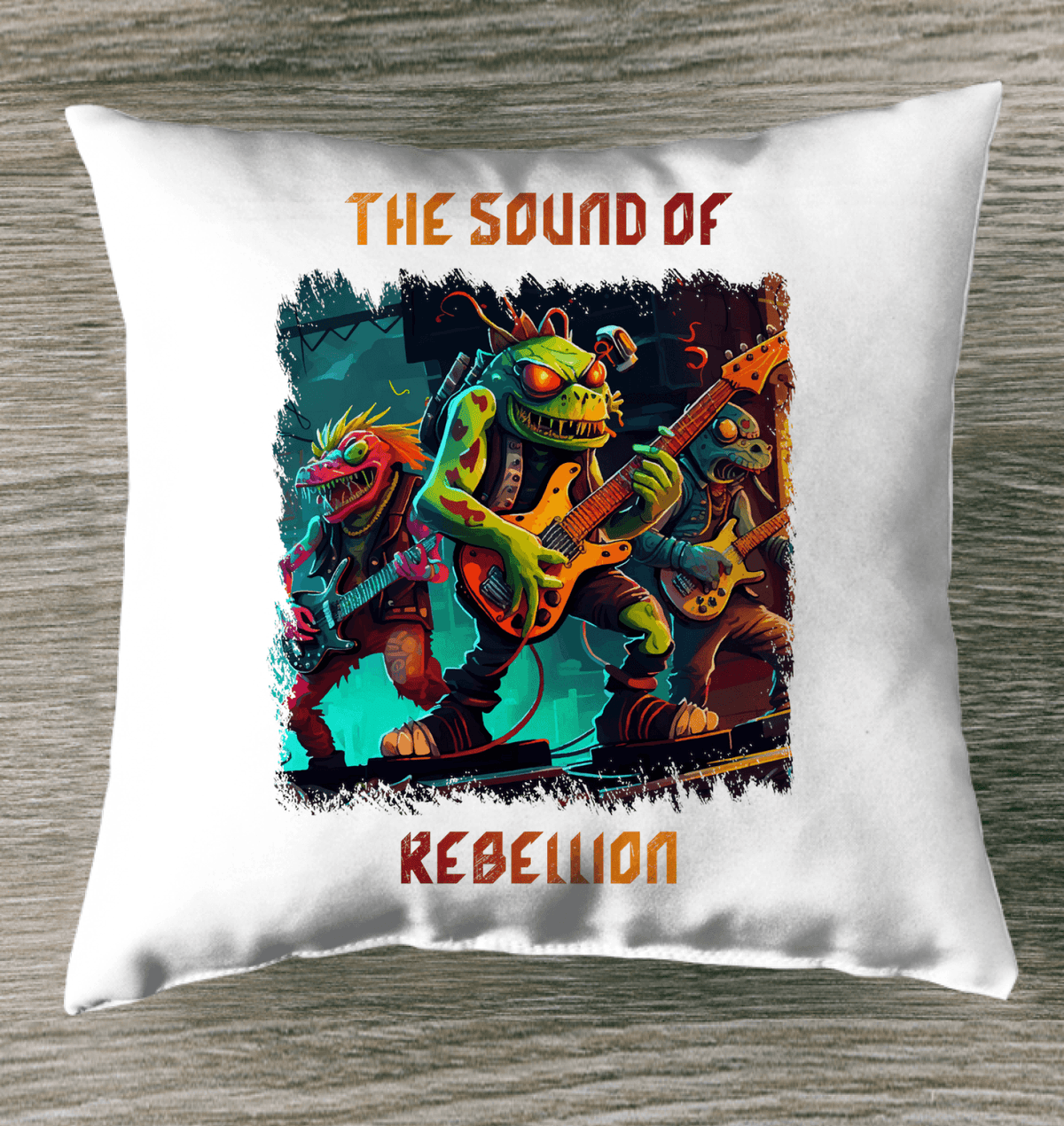 The Sound Of Rebellion Outdoor Pillow - Beyond T-shirts