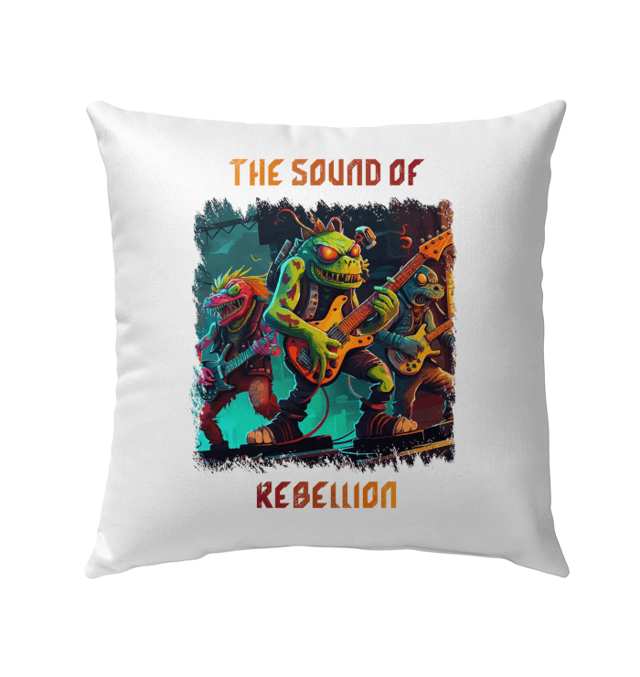 The Sound Of Rebellion Outdoor Pillow - Beyond T-shirts