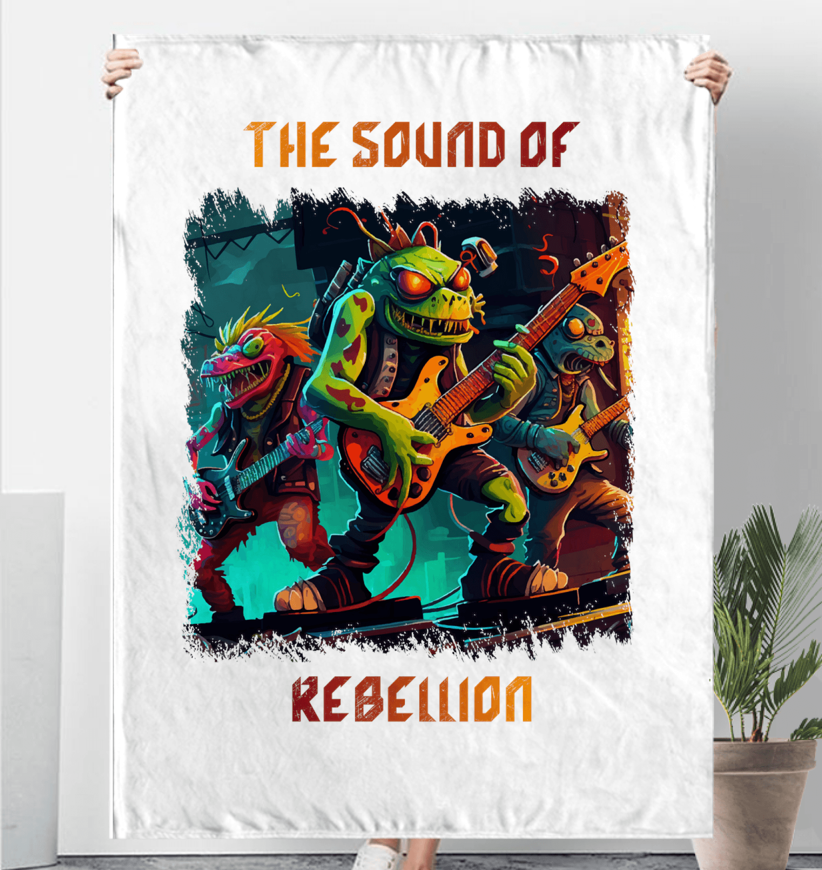 The Sound Of Rebellion Sherpa Blanket - Beyond T-shirts