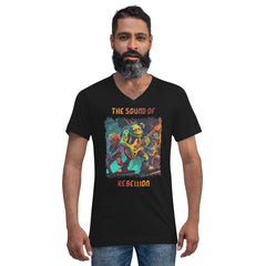 The Sound of rebellion Unisex Short Sleeve V-Neck T-Shirt - Beyond T-shirts