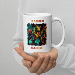 The sound of rebellion white glossy mug - Beyond T-shirts