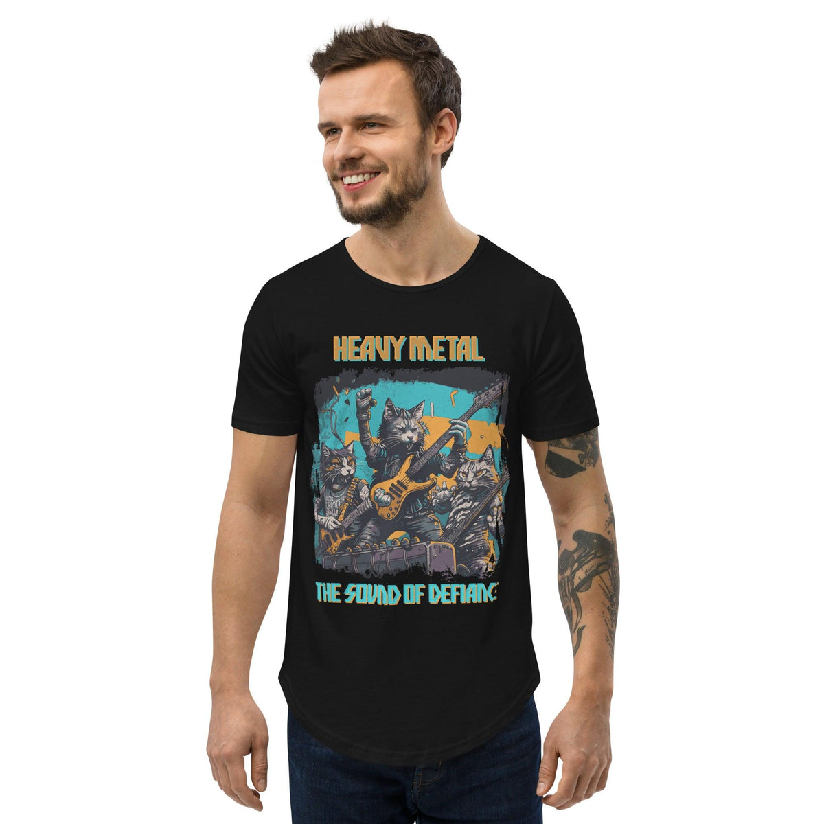 The Sound Off Defiance Men's Curved Hem T-Shirt - Beyond T-shirts