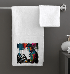 Throw Down Some Chords Bath Towel - Beyond T-shirts