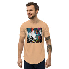 Throw Down Some Chords Men's Curved Hem T-Shirt - Beyond T-shirts