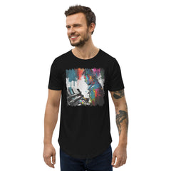 Throw Down Some Chords Men's Curved Hem T-Shirt - Beyond T-shirts