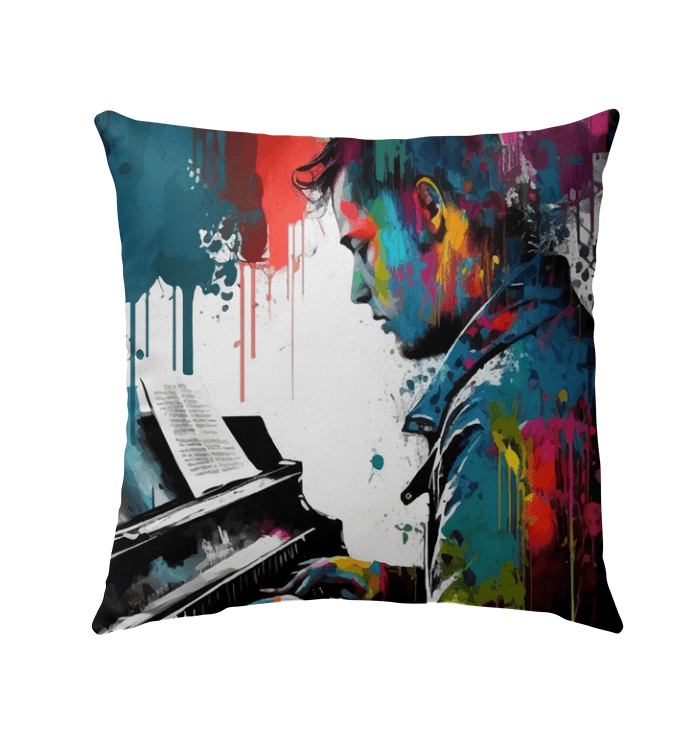 Throw Down Some Chords Outdoor Pillow - Beyond T-shirts