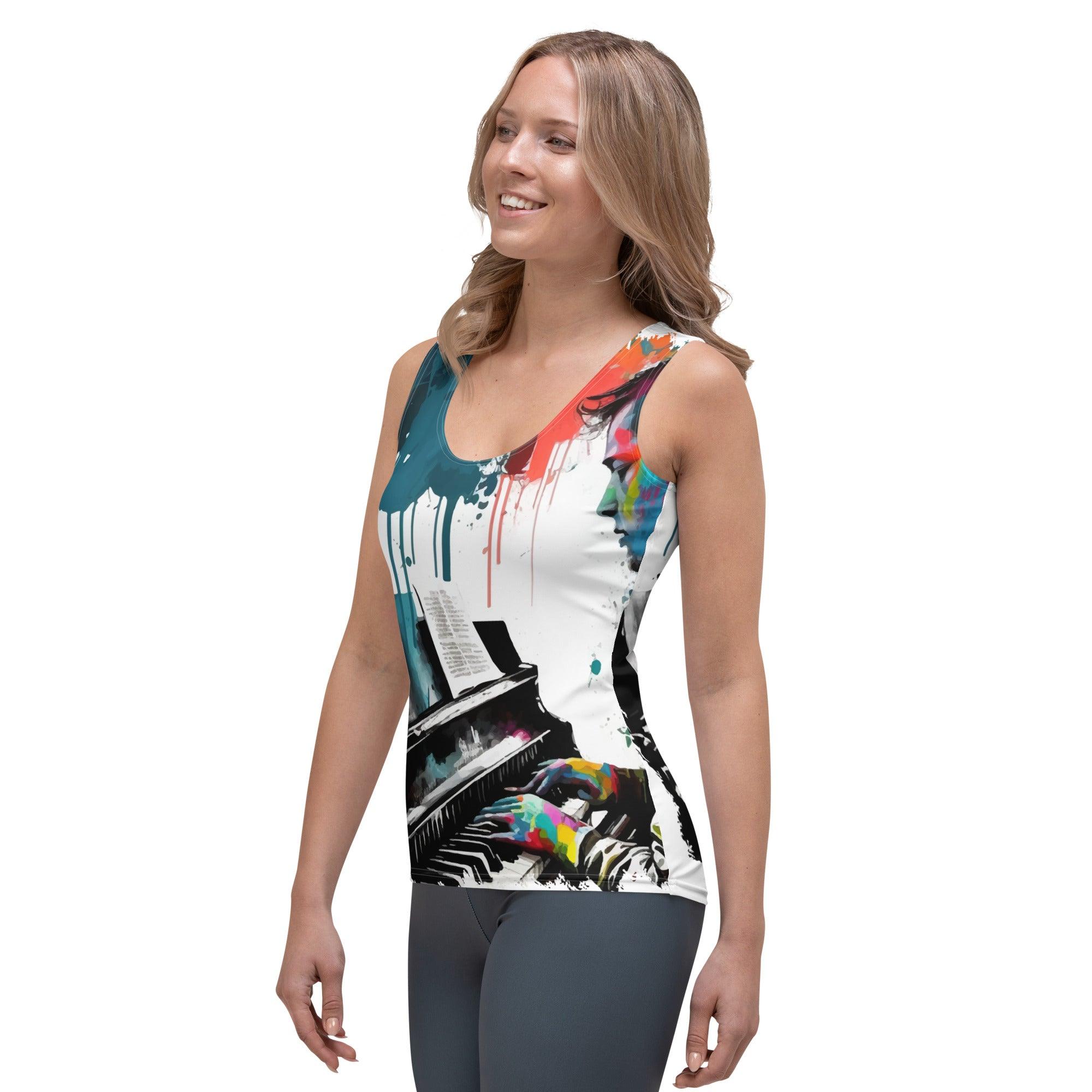Throw Down Some Chords Sublimation Cut & Sew Tank Top - Beyond T-shirts