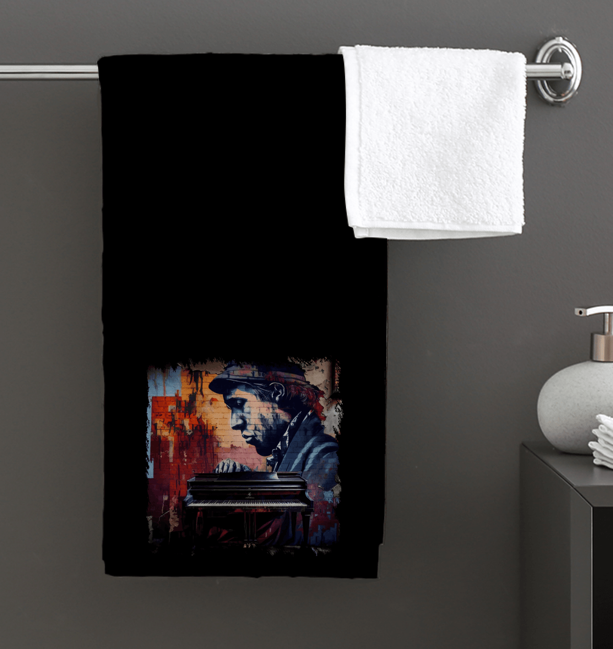 Ticklin' the Piano Bath Towel - Beyond T-shirts