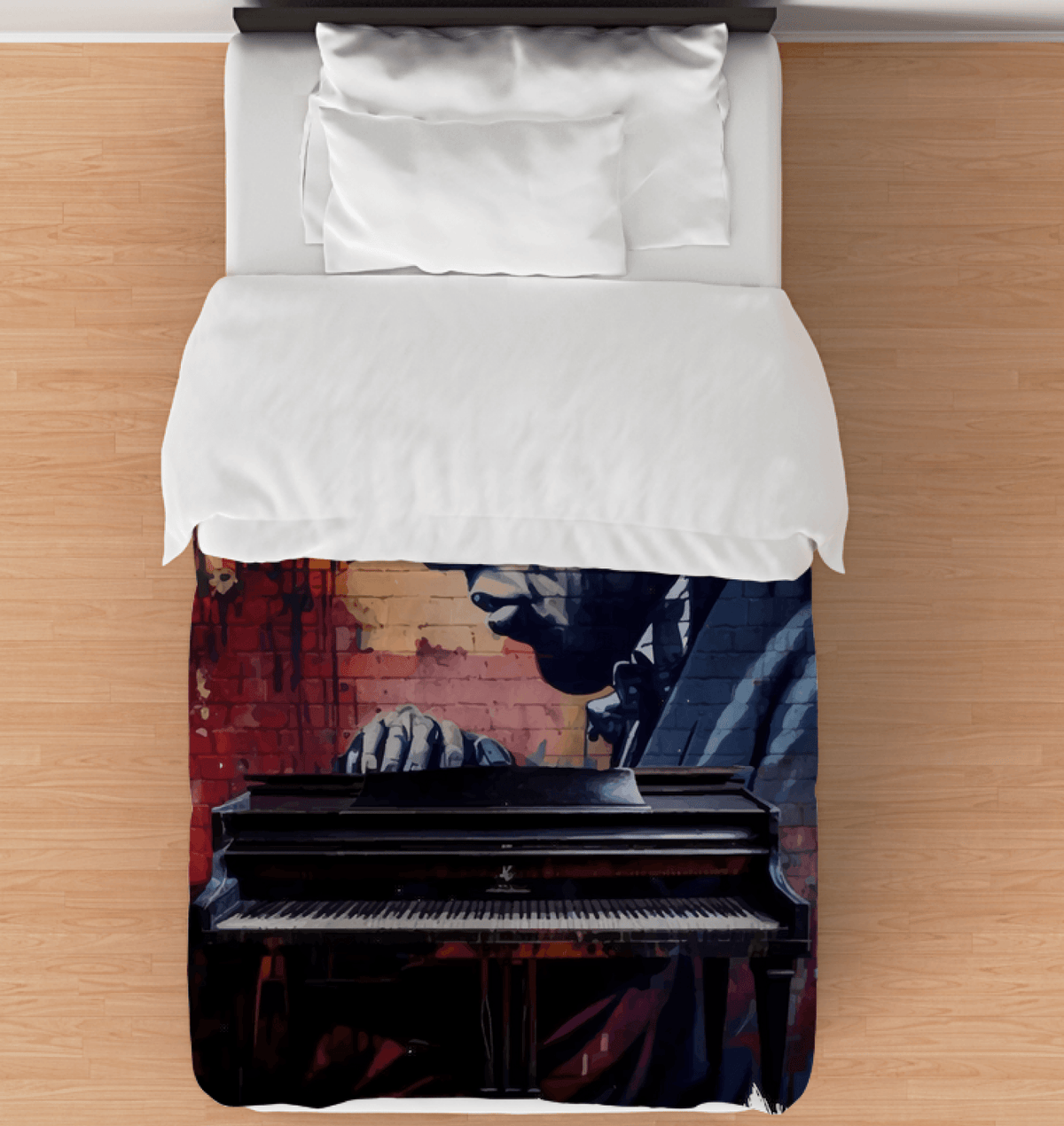 Ticklin' the Piano Comforter - Twin - Beyond T-shirts