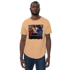 Ticklin' the Piano Men's Curved Hem T-Shirt - Beyond T-shirts