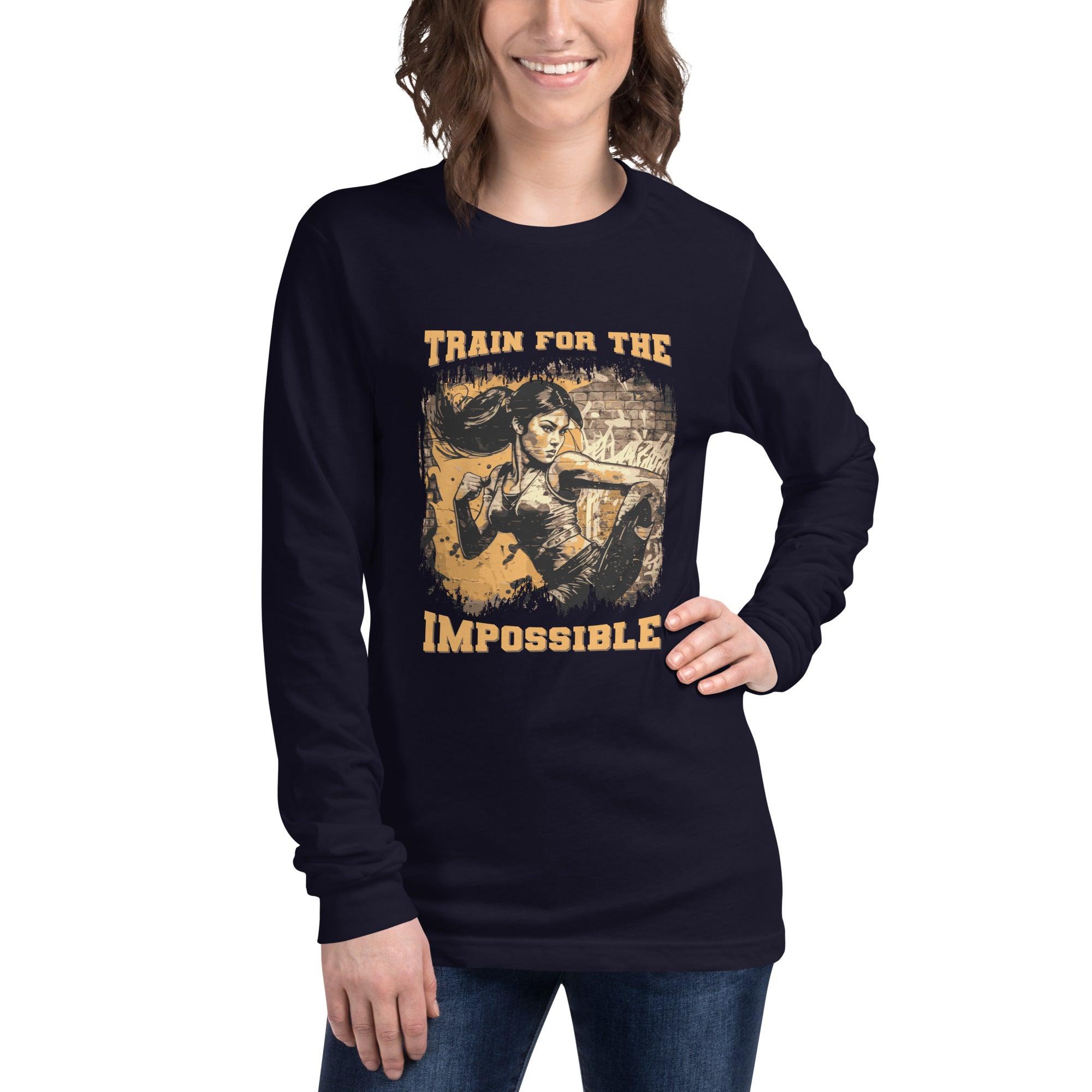 Train For The Impossible Unisex Long Sleeve Tee - Beyond T-shirts