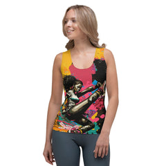 Train Hard Fight Easy Sublimation Cut & Sew Tank Top - Beyond T-shirts