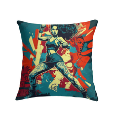 Train Hard Fight Harder Indoor Pillow - Beyond T-shirts