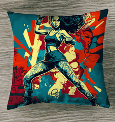 Train Hard Fight Harder Indoor Pillow - Beyond T-shirts