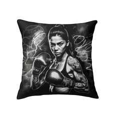 Train Hard, Fight Harder Indoor Pillow - Side View