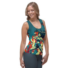 Train Hard Fight Harder Sublimation Cut & Sew Tank Top - Beyond T-shirts