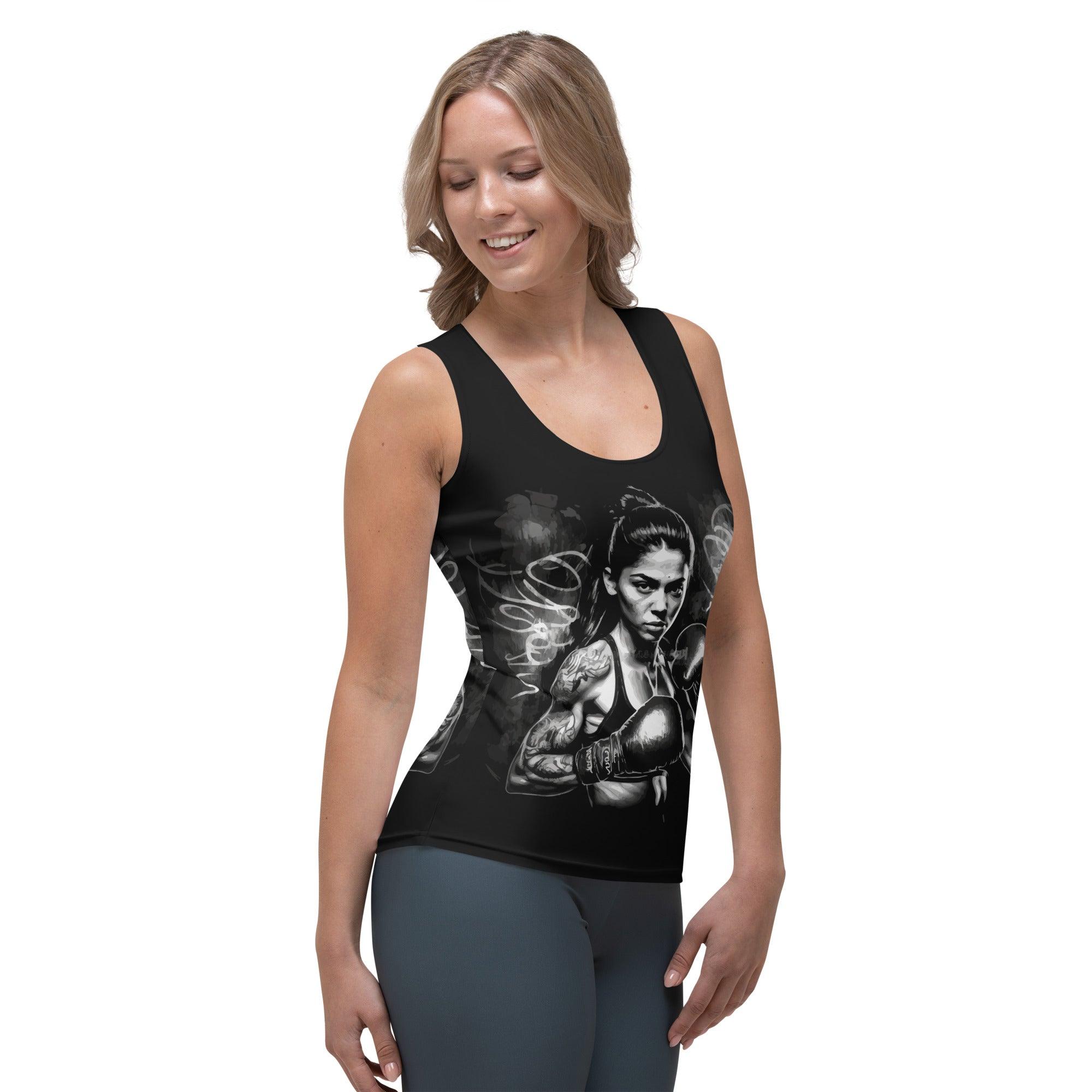 Train Hard Fight Harder Sublimation Cut & Sew Tank Top - Beyond T-shirts