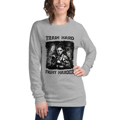 Train Hard Fight Harder Unisex Long Sleeve Tee - Beyond T-shirts