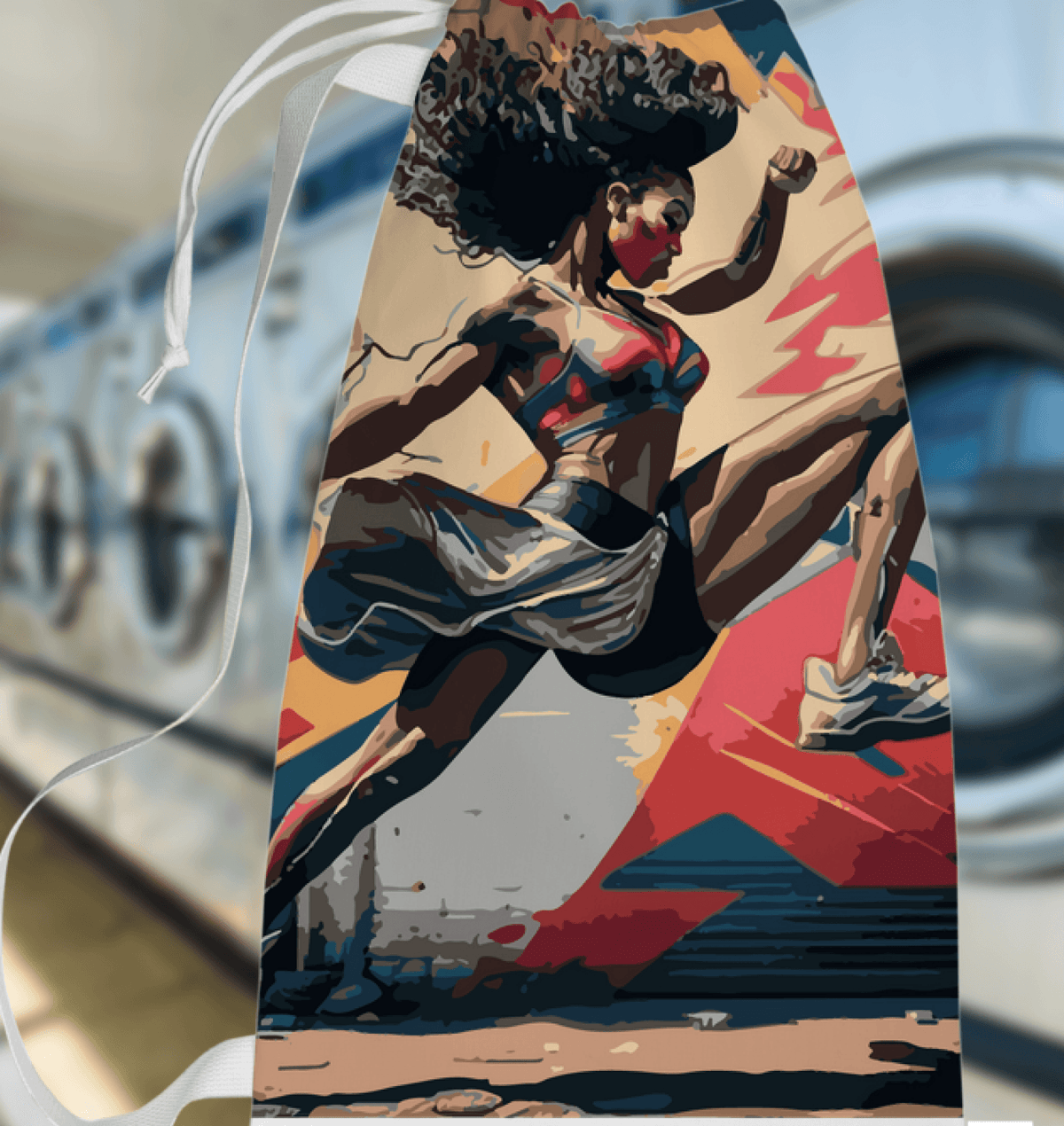 Gym Laundry Bag with Inspirational Design