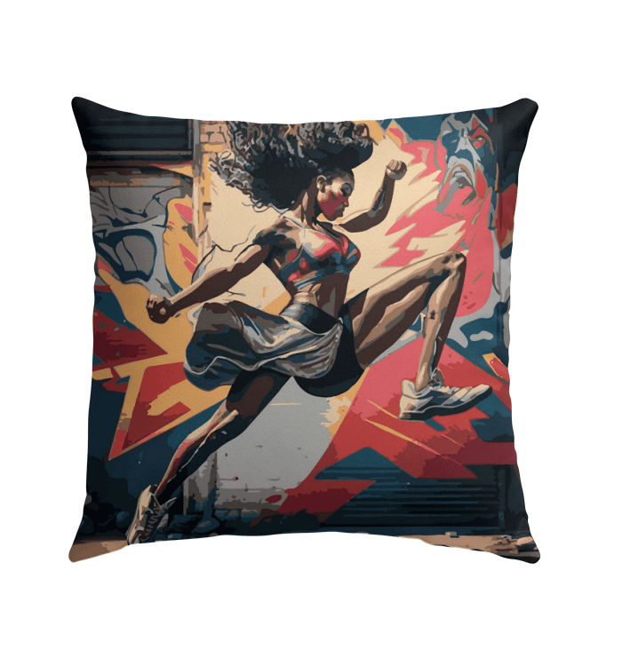 Train Hard Stay Focused Outdoor Pillow - Beyond T-shirts