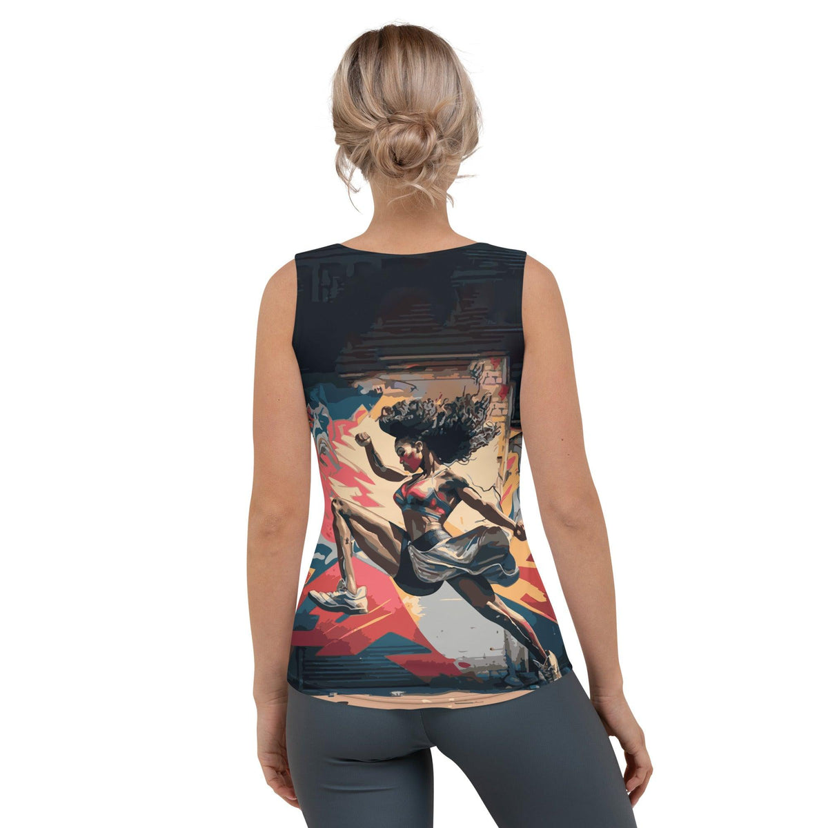 Train Hard Stay Focused Sublimation Cut & Sew Tank Top - Beyond T-shirts