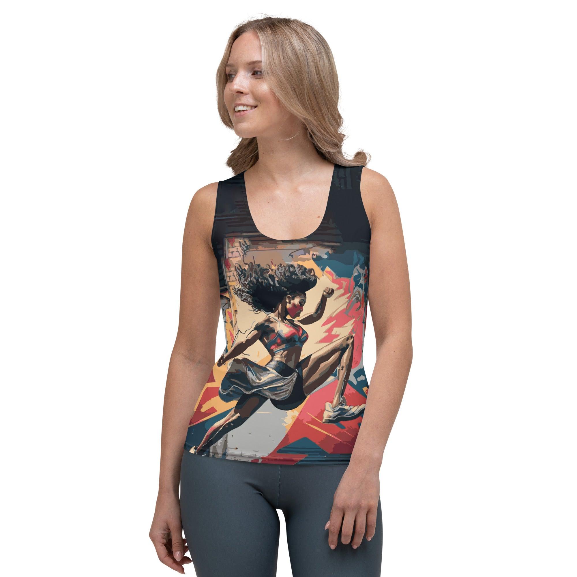 Train Hard Stay Focused Sublimation Cut & Sew Tank Top - Beyond T-shirts