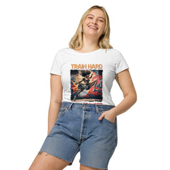 Train Hard Stay Focused Women’s Basic Organic T-Shirt - Beyond T-shirts