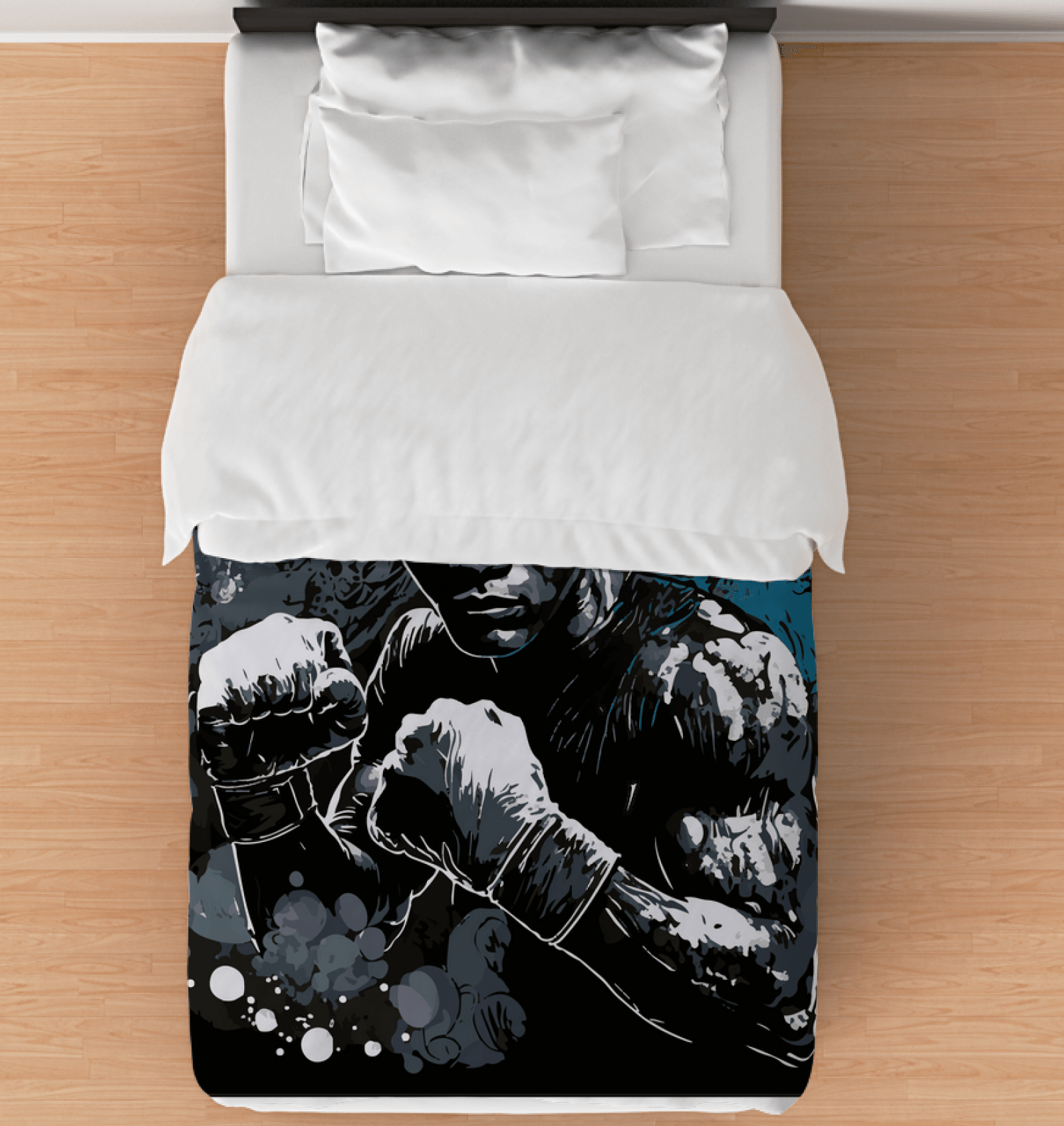 Fitness-Inspired Duvet Cover - Gym Motivation