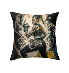 Train Like a Warrior Indoor Pillow | Motivational Home Decor