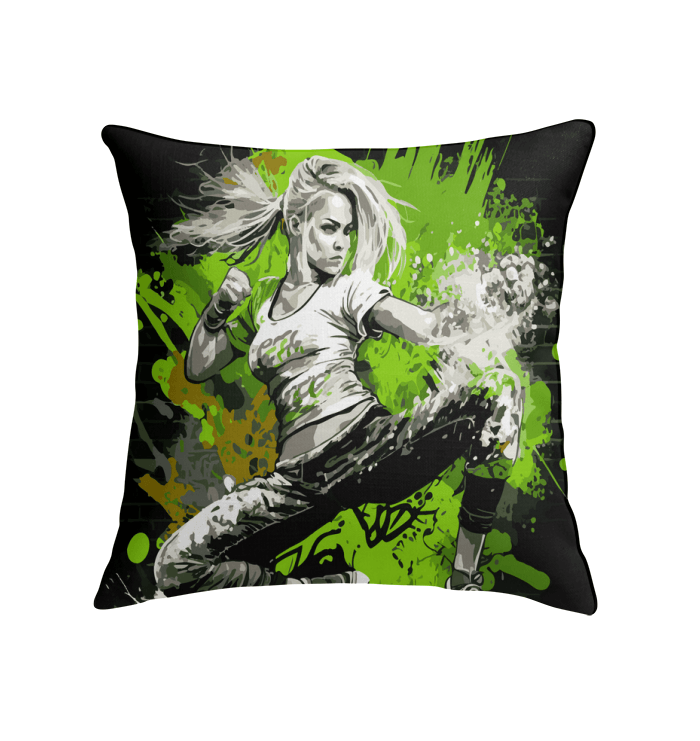 Train Like A Warrior Indoor Pillow - Beyond T-shirts