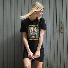 Train Like A Warrior Organic Cotton T-shirt Dress - Beyond T-shirts