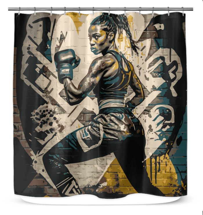 Unique Bathroom Décor - Warrior Wash Shower Curtain