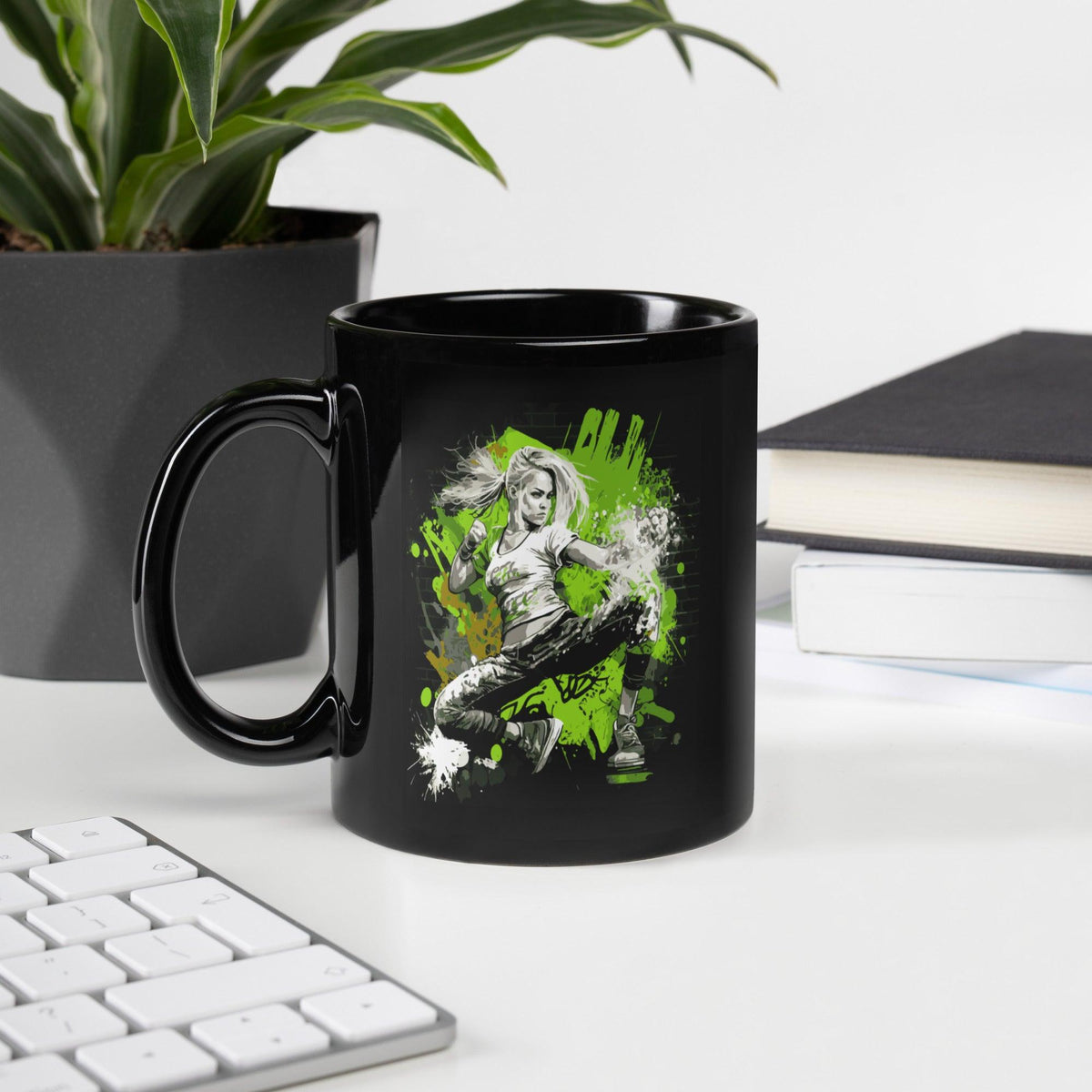 Train Like a Winner Black Glossy Mug - Beyond T-shirts