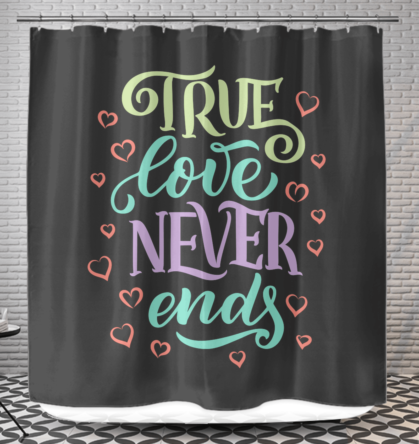 True Love Shower Curtain - Beyond T-shirts