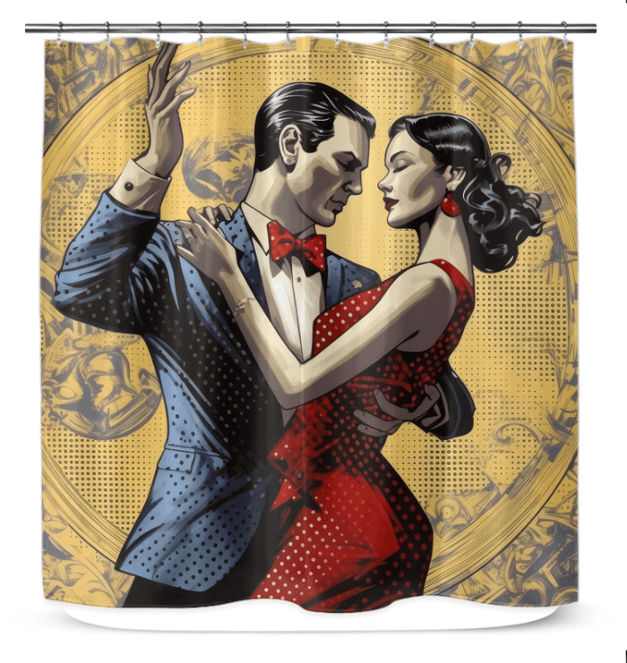 Two Bodies One Language Shower Curtain Twin