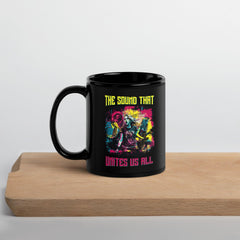 Unites Us All Black Glossy Mug - Beyond T-shirts