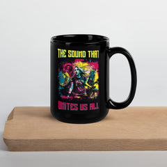 Unites Us All Black Glossy Mug - Beyond T-shirts